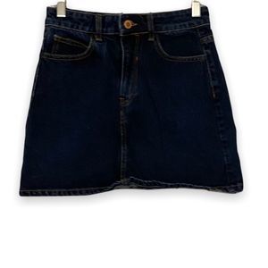 Bershka High Rise Denim Jean Mini Skirt